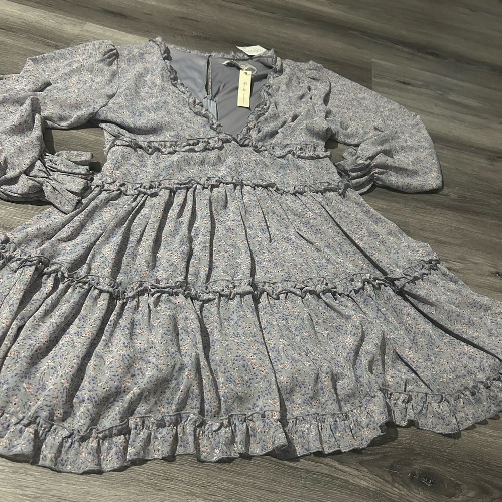 Floral‎ Ruffle  Dress - Picture 2 of 7